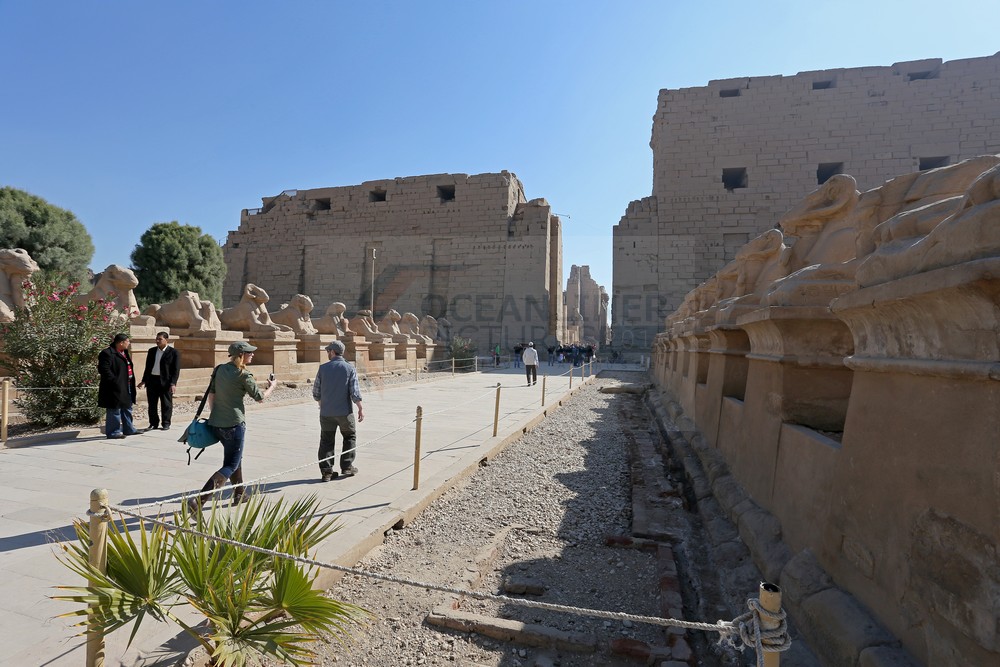 eingangsbereich Karnak Tempel mit Shingen eingangsbereich Karnak Tempel mit Shingen
