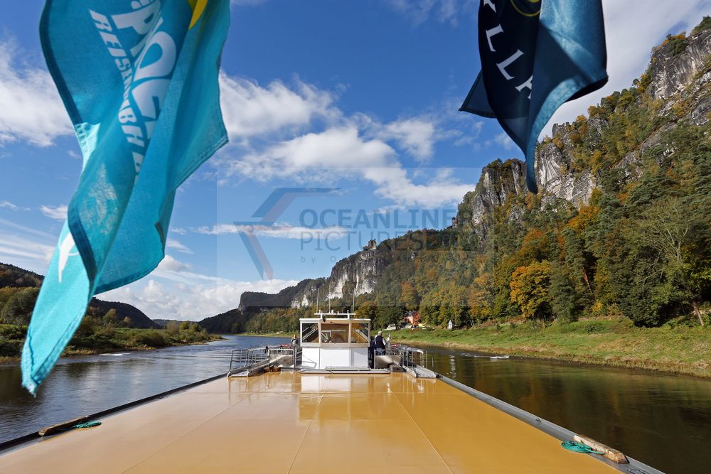 Elbsandsteingebirge und Basteifelsen MS Saxonia