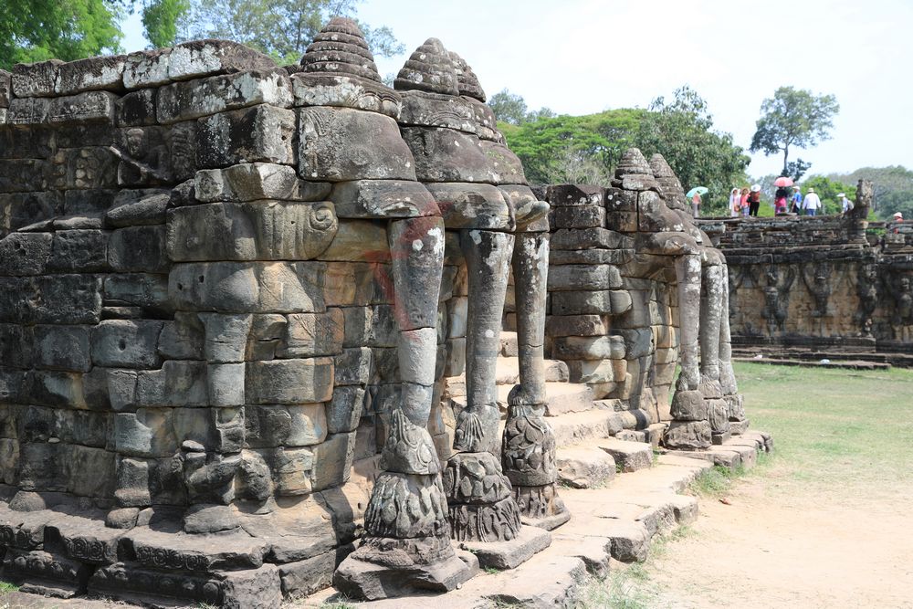 Elephant Terrace Angkor Thom, Kambodscha Elephant Terrace Angkor Thom, Kambodscha