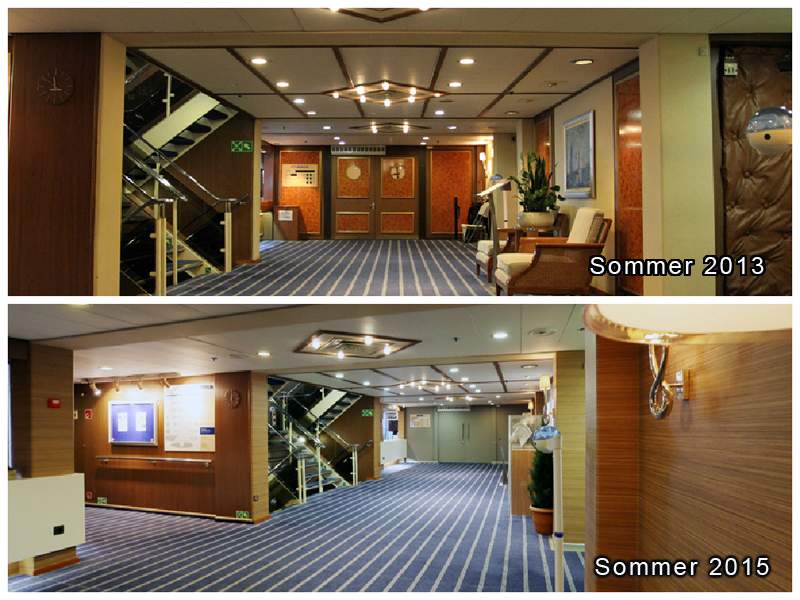Empfangsbereich MS Berlin nach Werftaufenthalt