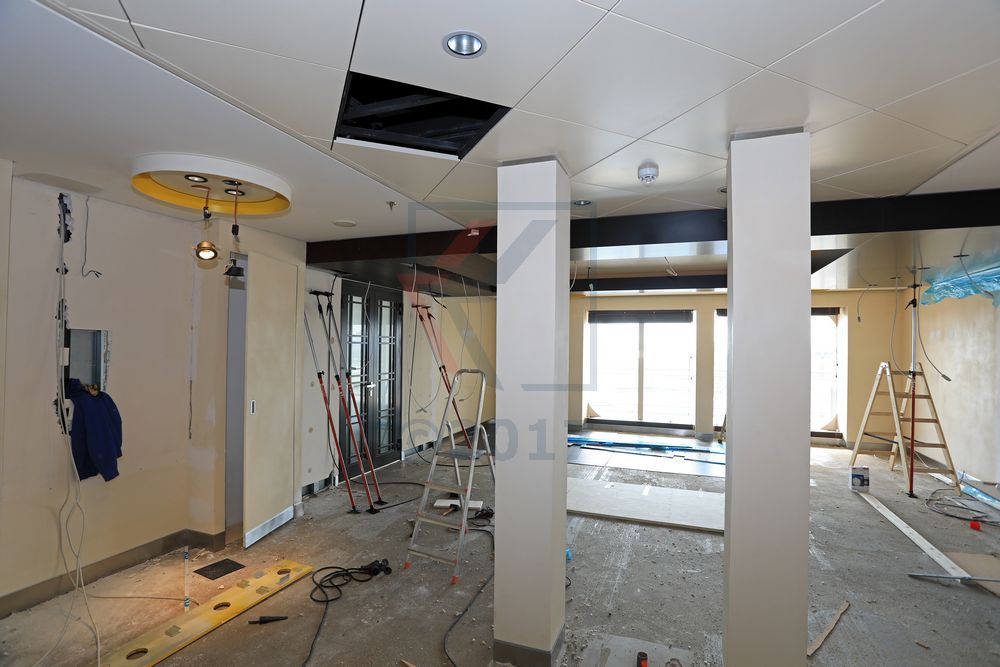 Europa 2 Entstehung der Cruise Sales Lounge Werft 2017