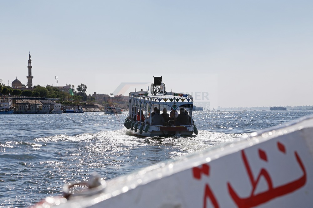 Fahrt auf dem Nil bei Luxor Fahrt auf dem Nil bei Luxor