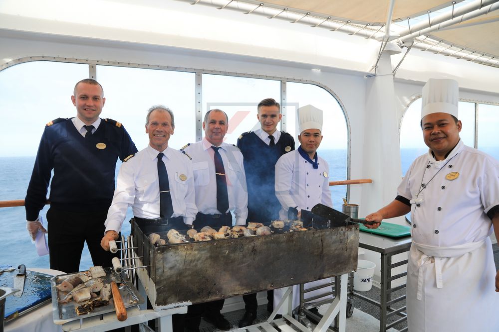 Fangfrischer Kabeljau aus Grönland an Bord der MS Hamburg Fangfrischer Kabeljau aus Grönland an Bord der MS Hamburg