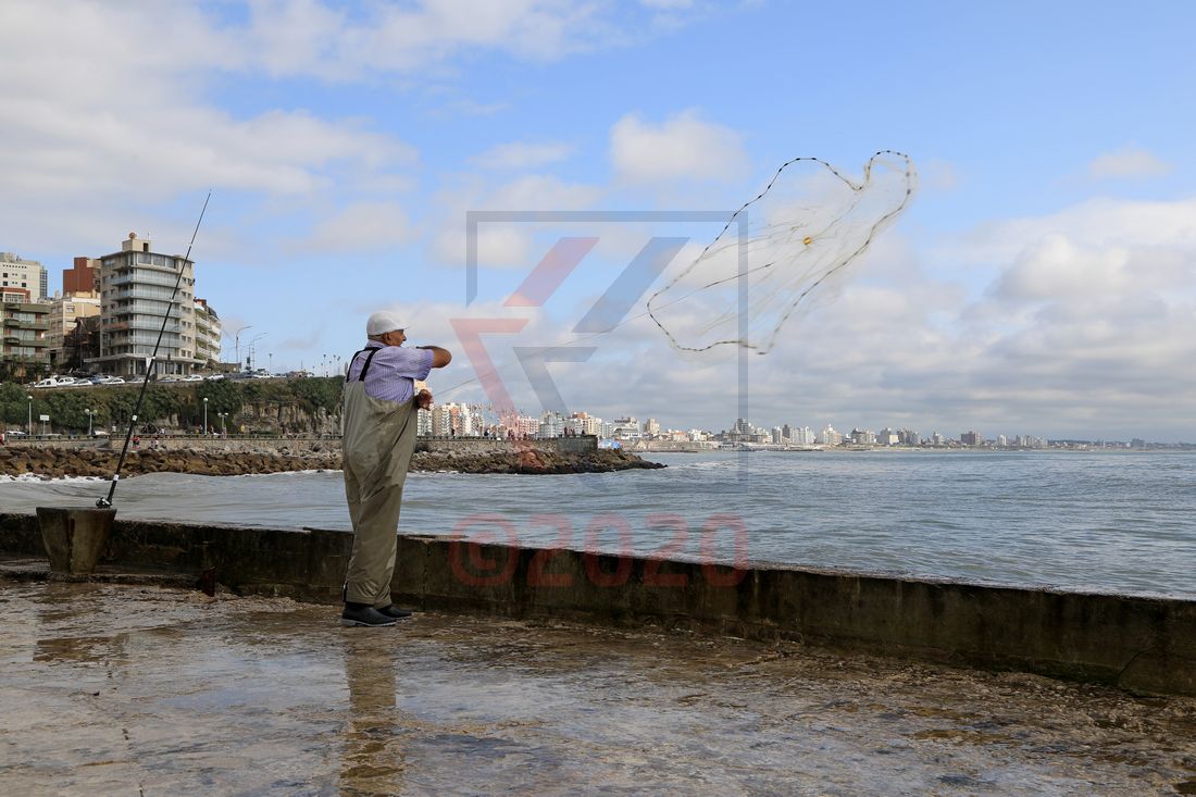 Fischer in Mar del Plata, Argentinien