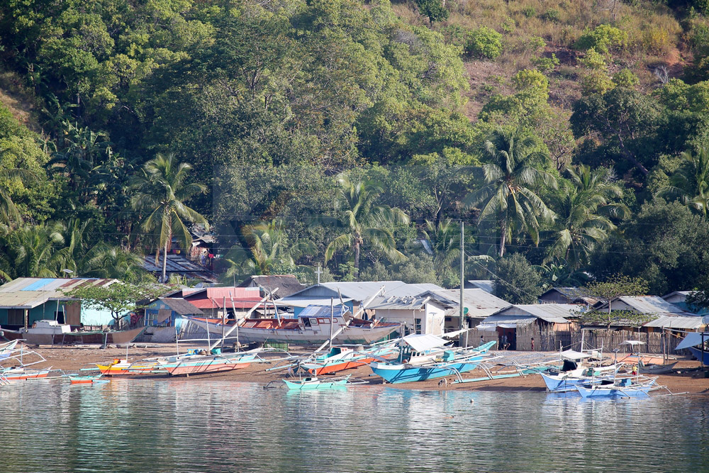 Fischerdorf auf der Insel Coron 15.02.2016