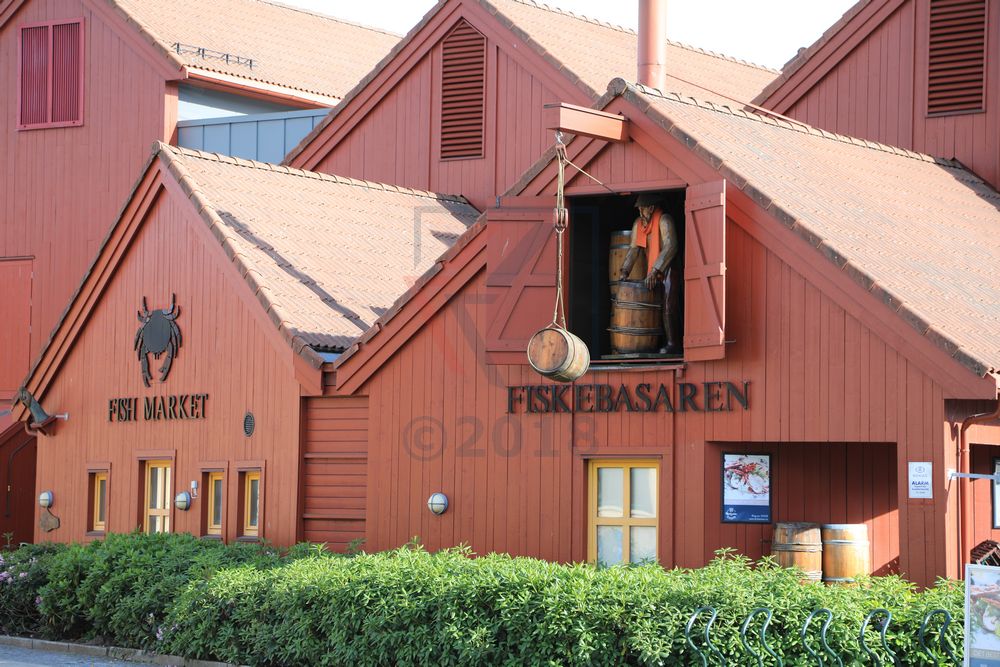 Fiskebrygga in Kristiansand Norwegen