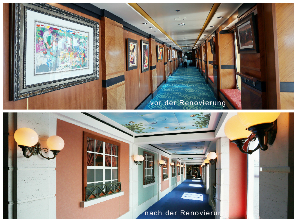 Gang vor dem Le Bistro French Restaurant Norwegian Star Gang vor dem Le Bistro French Restaurant Norwegian Star