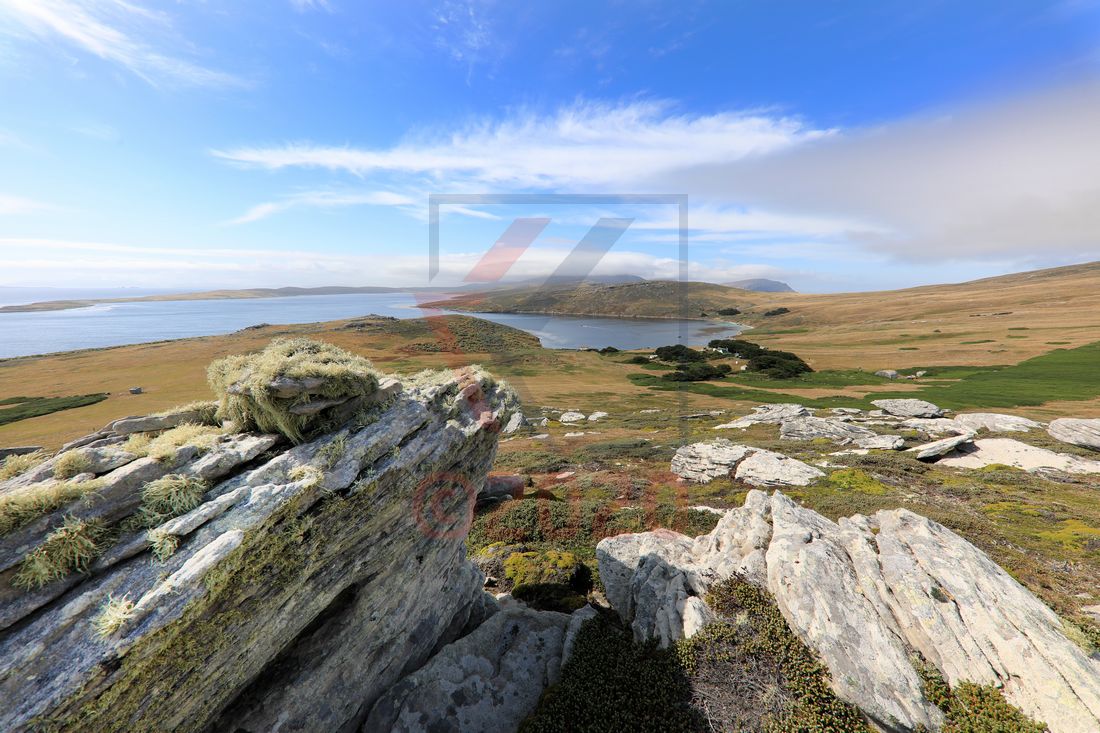 Gipfelblick West Point Island