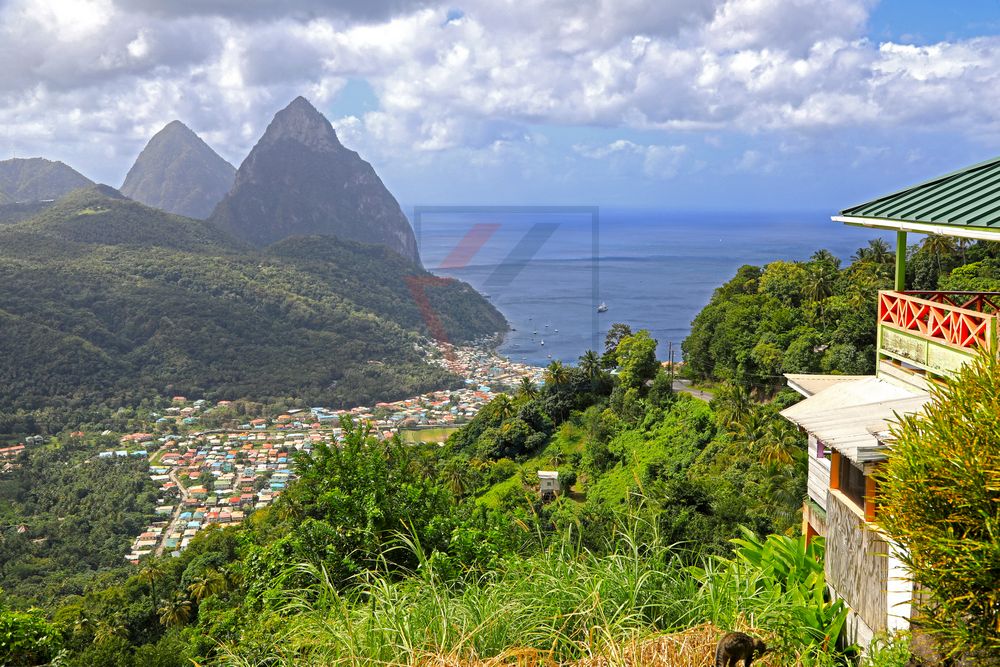 Gros Pyton und Petit Pyton, St. Lucia mit Soufrière