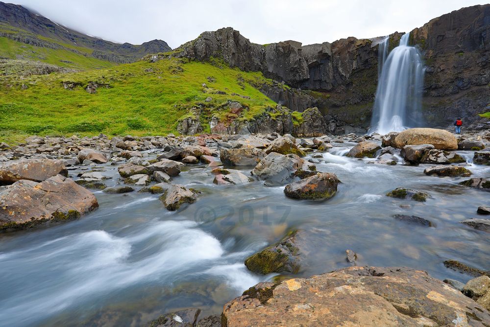 Gufufoss Wasserfall Seydisfjördur, Island
