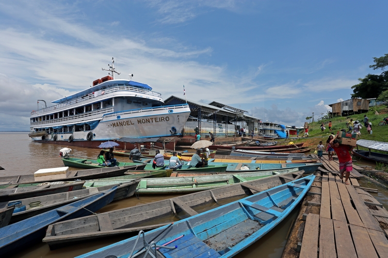 Hafen von Jutai am Amazonas 05.01.2015 Hafen von Jutai am Amazonas 05.01.2015