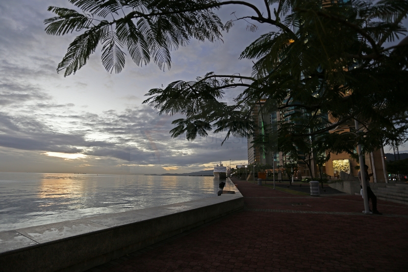 Hafenpromenade in Port of Spain Trinidad am 23.01.2015