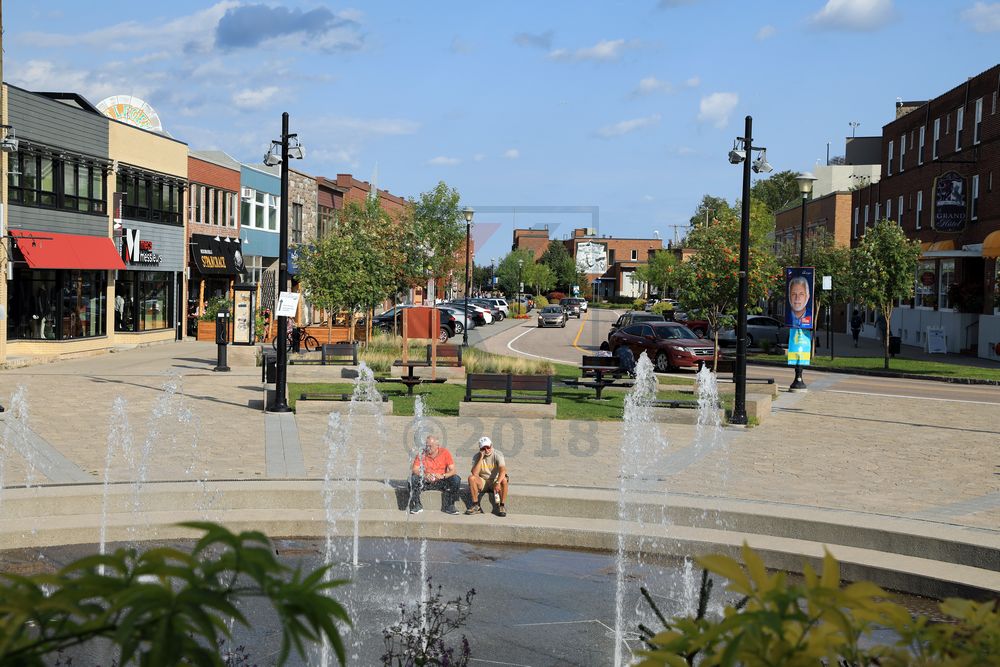Hauptstrasse in Baie Comeau, Kanada Hauptstrasse in Baie Comeau, Kanada
