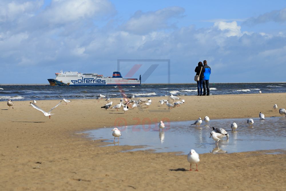 Herbstliche Stimmung am Strand in Swinemünde Herbstliche Stimmung am Strand in Swinemünde