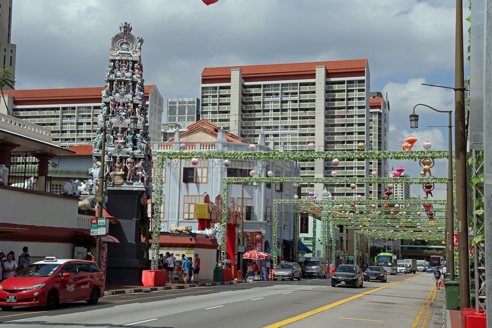Hindu Tempel Sri Mariamman in Singapur Hindu Tempel Sri Mariamman in Singapur