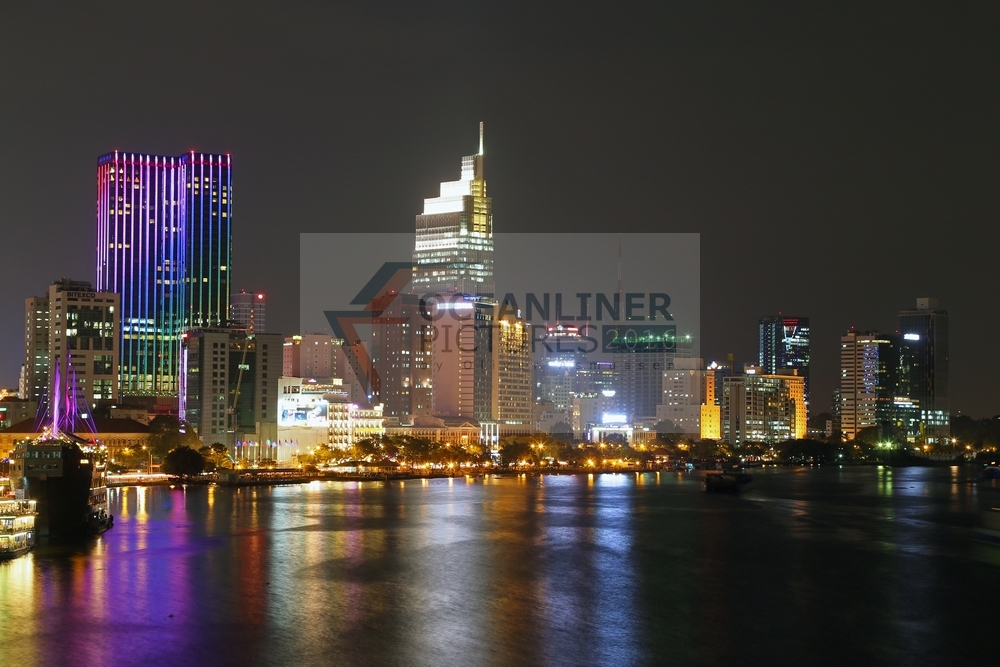 Ho-Chi-Minh-Stadt, Vietnam bei Nacht 02.02.2016