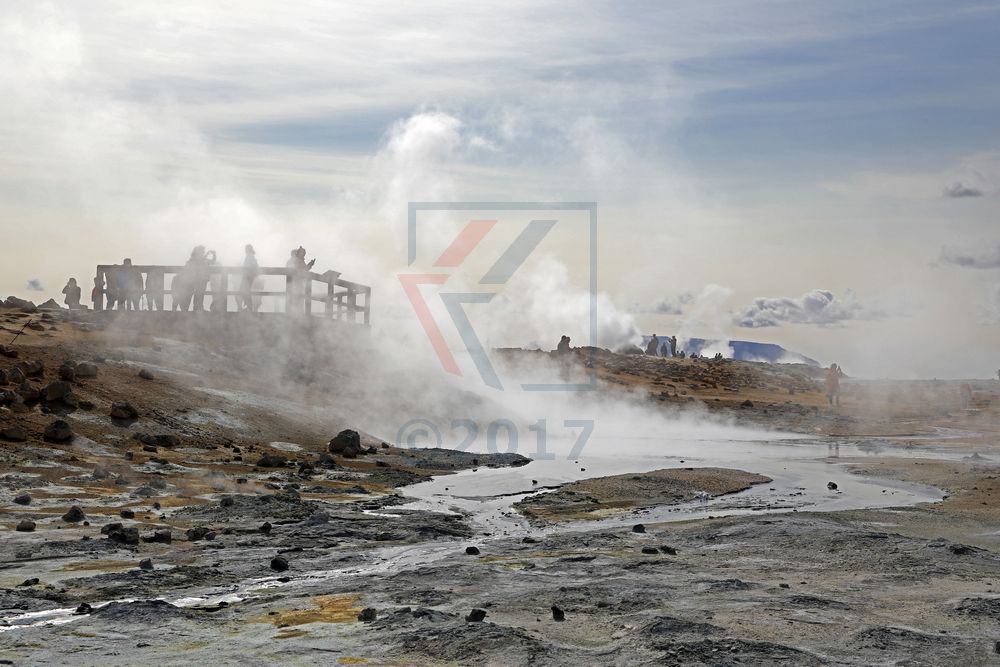 Hochtemperaturgebiet Hveraroend am Namafjall Vulkan auf Island