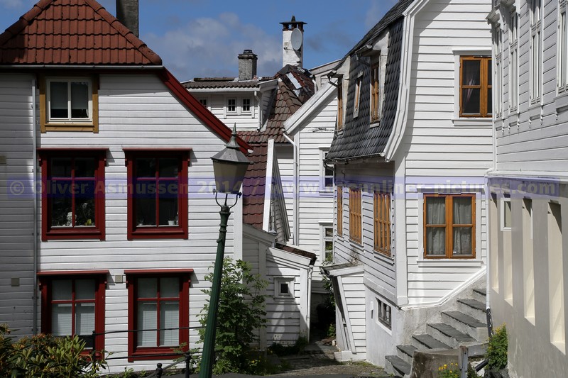 im Wohngebiet Skansen in Bergen im Wohngebiet Skansen in Bergen