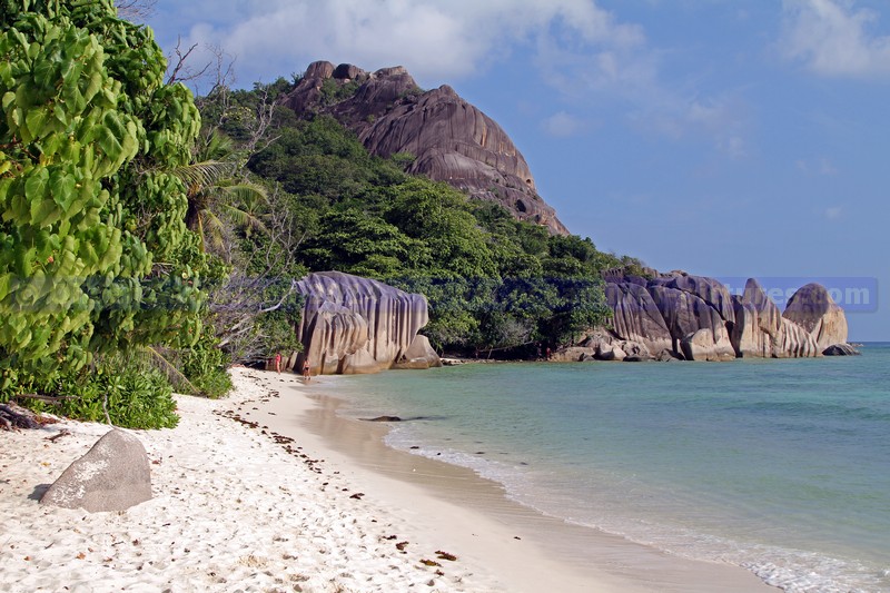 Am Strand in La Digue Am Strand in La Digue