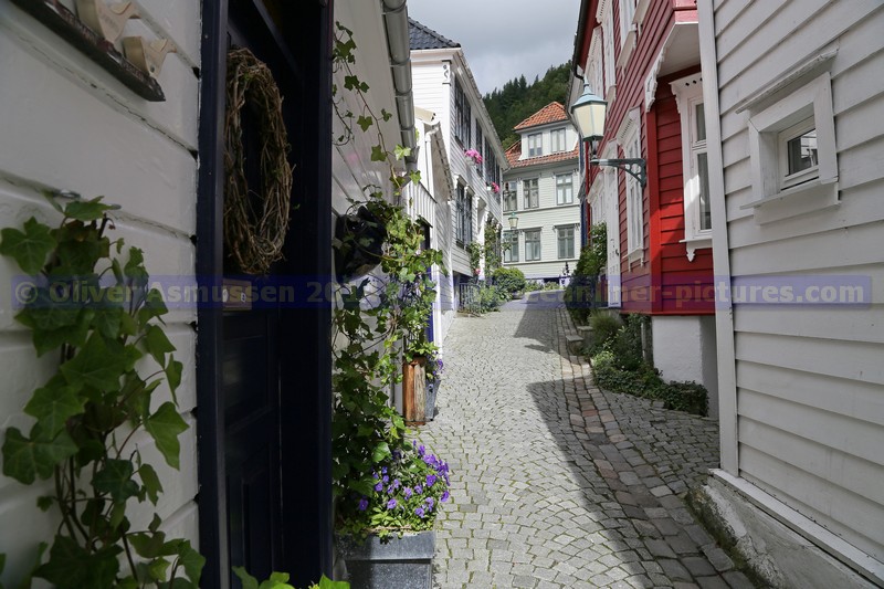 in den engen Gasen des Wohnviertels Skansen in den engen Gasen des Wohnviertels Skansen