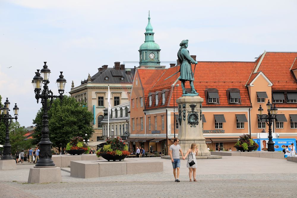 In der Altstadt von Karlskrona auf dem Stortorget In der Altstadt von Karlskrona auf dem Stortorget