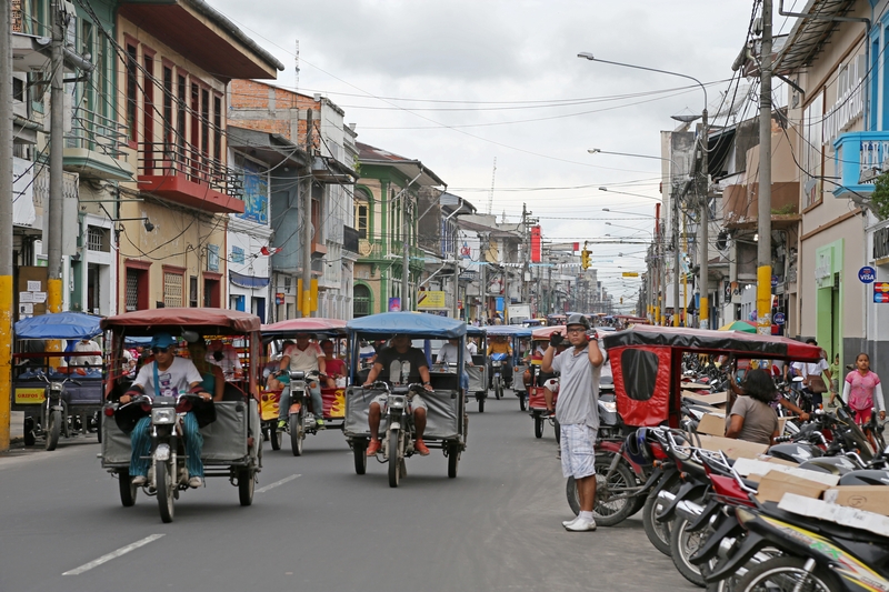 Innenstadt von Iquitos in Peru am 08.01.2015 Innenstadt von Iquitos in Peru am 08.01.2015