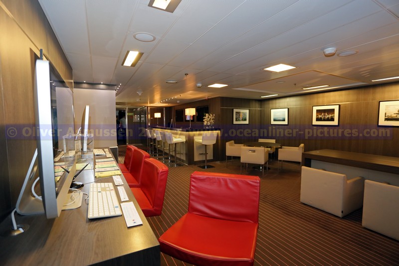 Internetterminals auf der Le Boreal