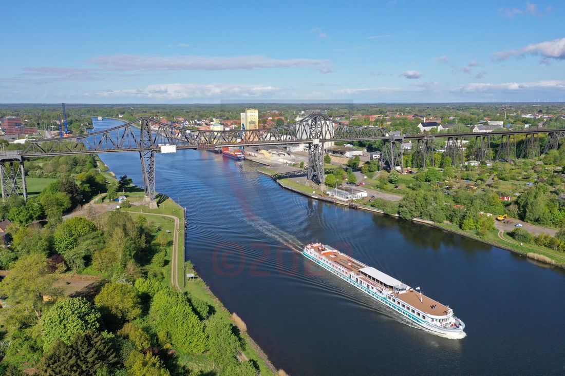 Junker Jörg passiert Hochbrücke Rendsburg NOK 14.05.2020