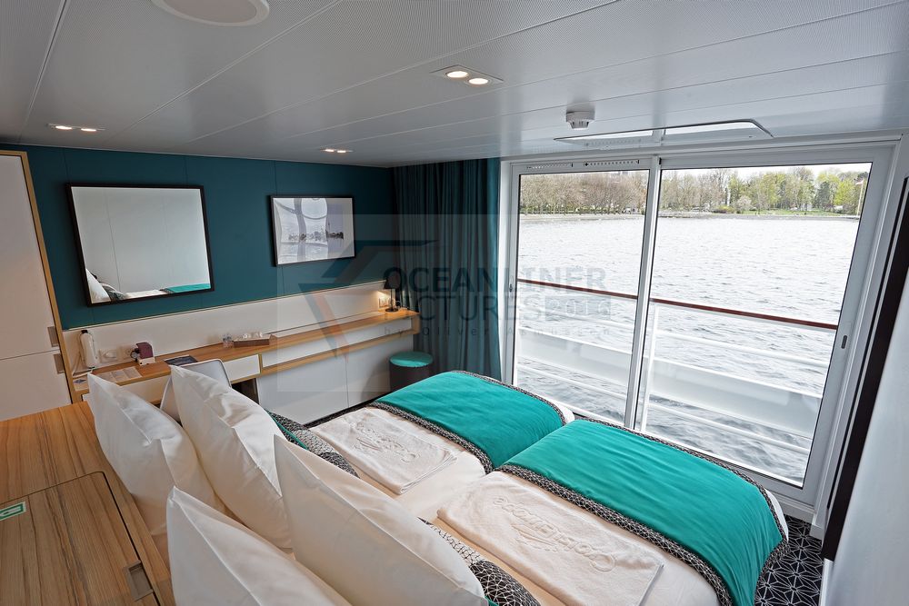 Kabinen auf dem Upper Deck mit französischem Balkon