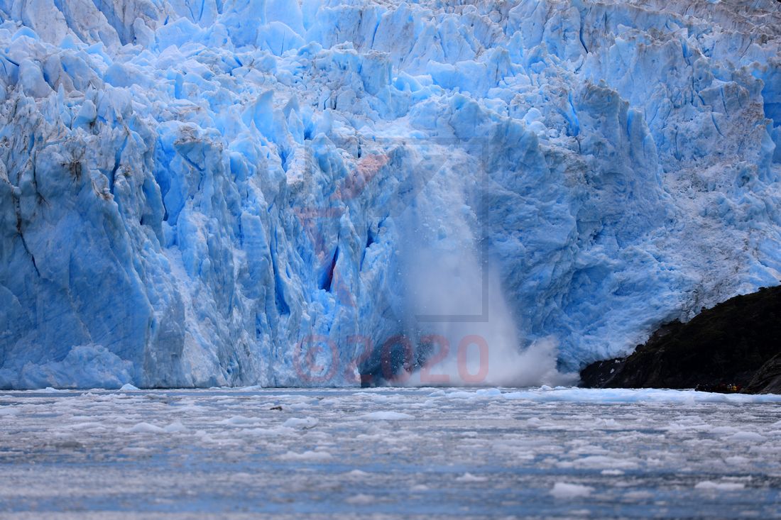 Kalbender Garibaldi Gletscher, Chile