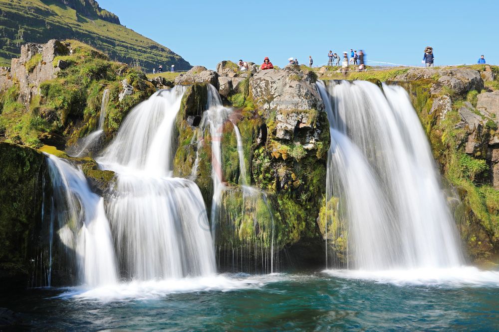 Kirkjufellsfoss Wasserfall, Grundarfjoerdur auf Island