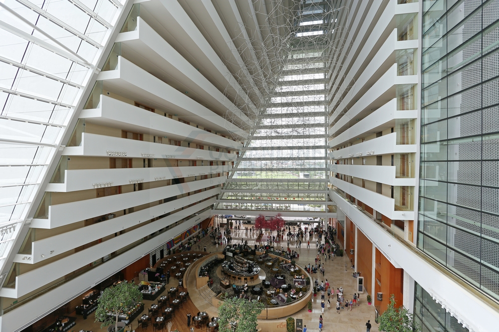 Lobby Marina Bay Sands Hotel Singapur 30.01.2016