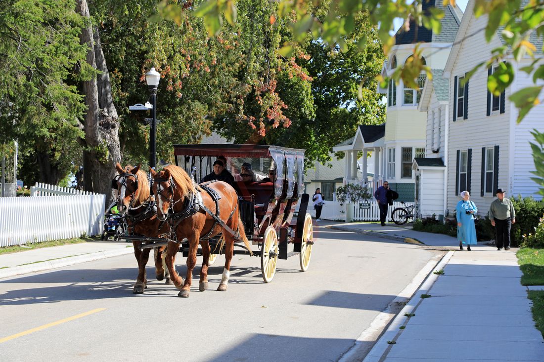 Mackinac Island Strassen-Impressionen
