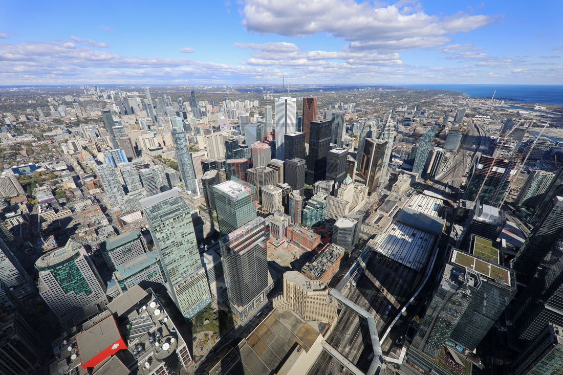 Main Observation Level 346m CN Tower Toronto Main Observation Level 346m CN Tower Toronto