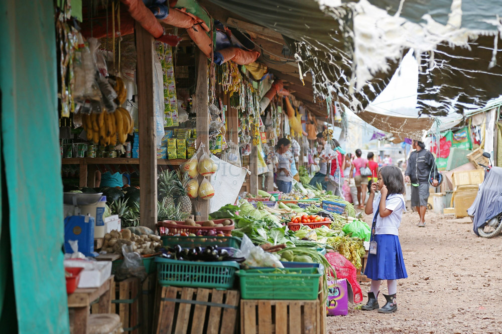 Markt in Coron, Philippinen, 15.02.2016