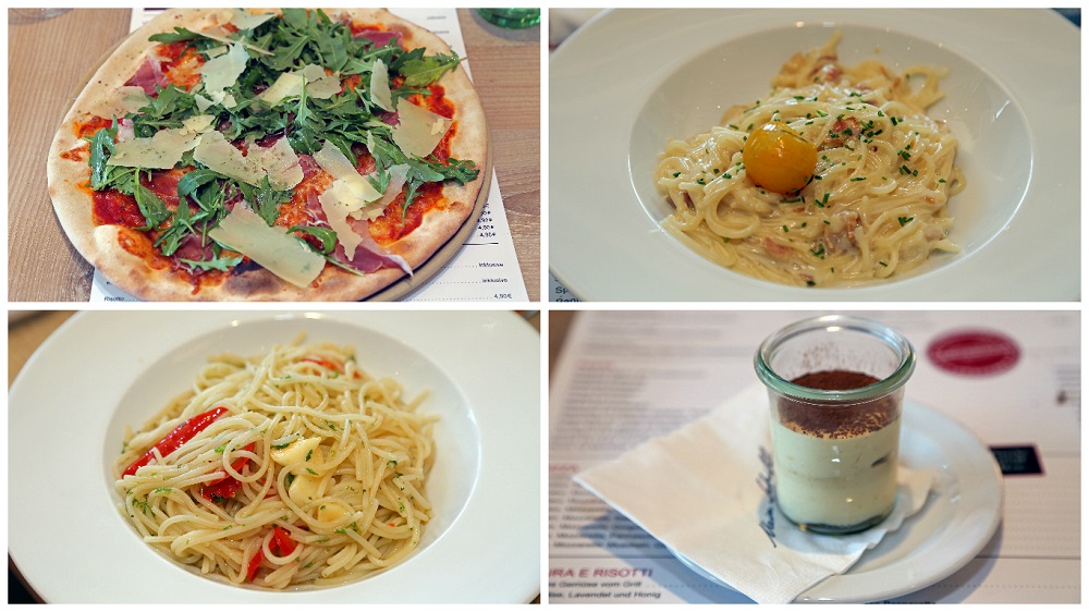 Mein Schiff 5 Osteria Pizza e Pasta mit Pizza, Nudeln und Tiramisu