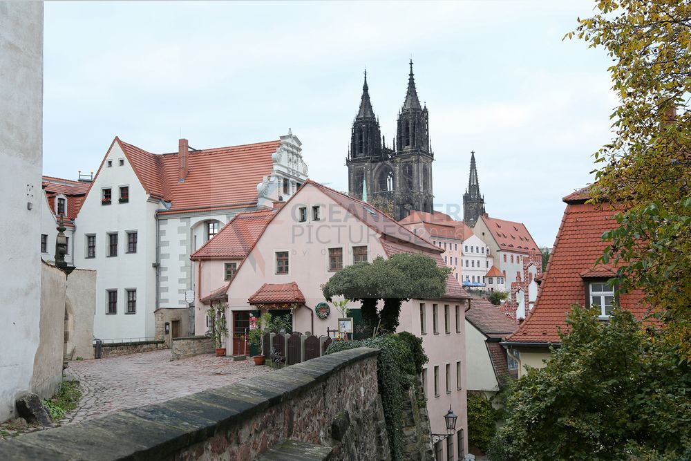 Meißener Burgstuben, Rote Stufen und Dom Meißener Burgstuben, Rote Stufen und Dom