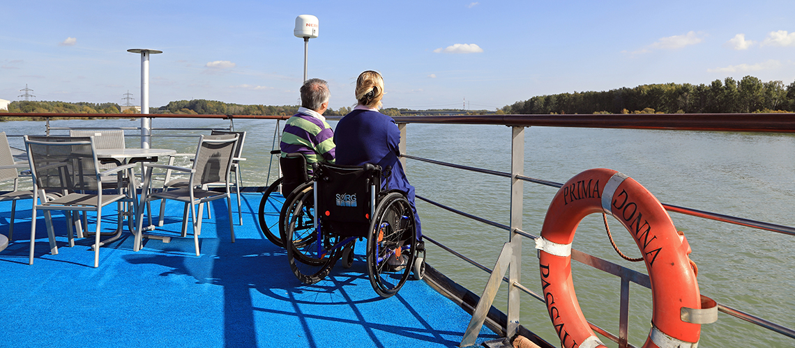 Mit Rollstuhl auf Rollstuhlkreuzfahrt