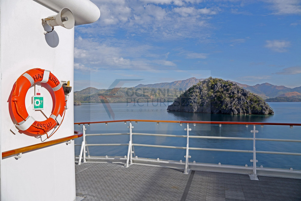 MS Hamburg in der Coron Passage, Philippinen, 15.02.2016