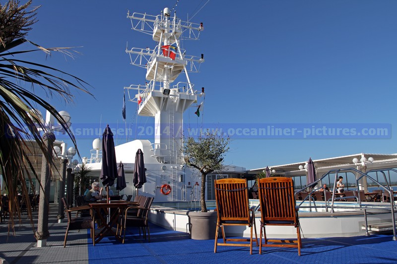 blauer Himmel Indischer Ozean