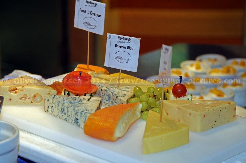 Käseauswahl Abendbuffet MS HAMBURG