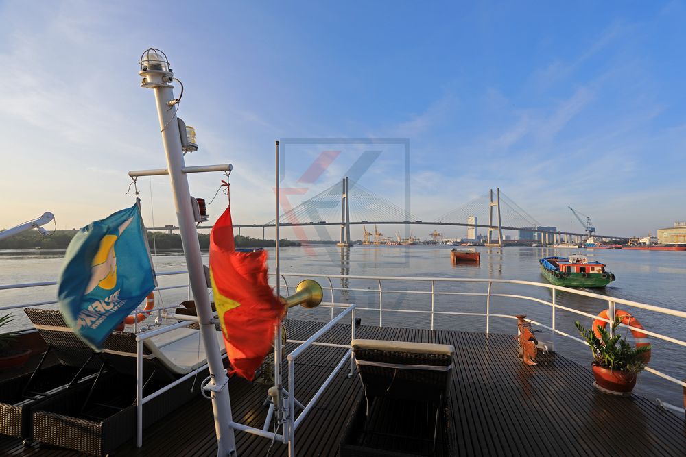 MS Lan Diep kurz vor der Phu My Brücke bei Saigon