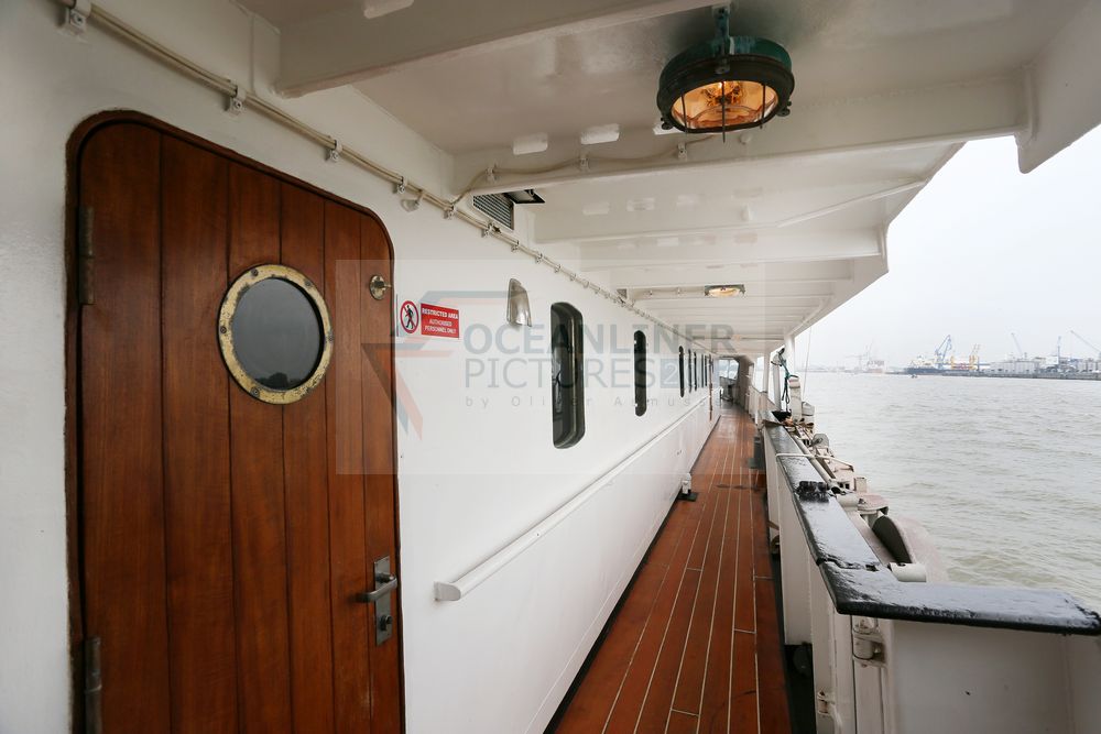 MS Nordstjernen A-Deck mittschiffs Promenade backbord