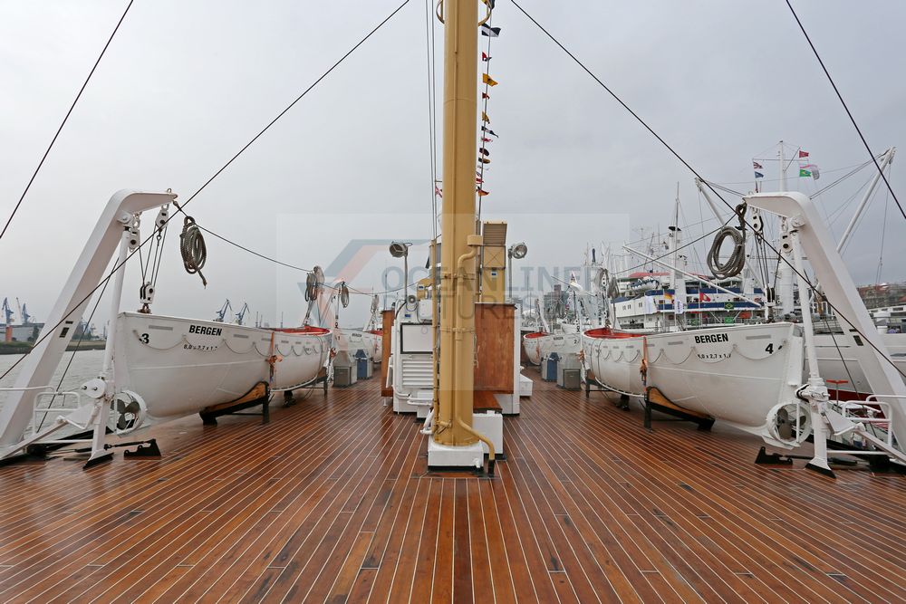 MS Nordstjernen Bootsdeck mit Rettungsbooten
