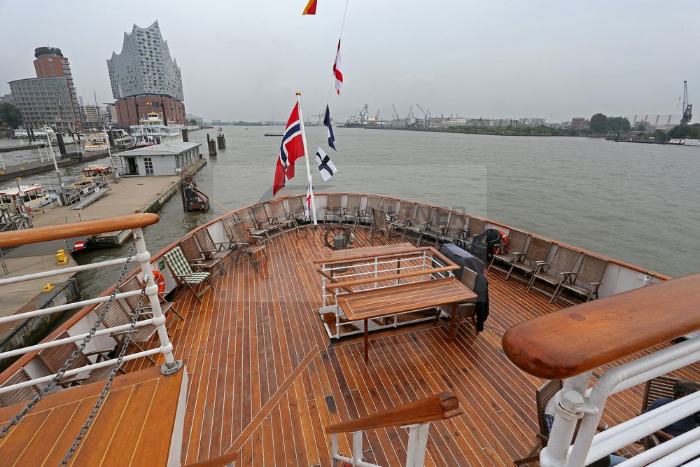 MS Nordstjernen offenes Teak-Achterdeck