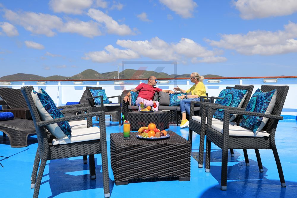 MS Ocean Majesty auf Loungedeck 9