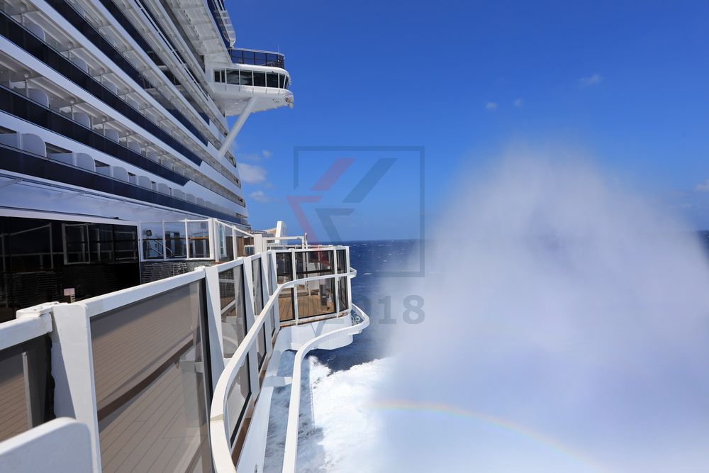 MSC Seaview Sturmfahrt im Mittelmeer
