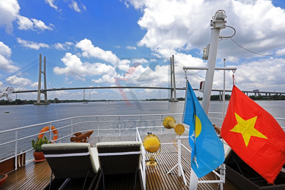 My Thuan Schrägseilbrücke Cai Be, Vietnam