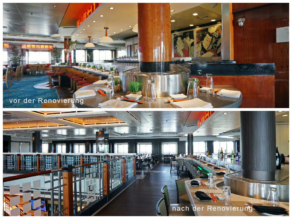 neues Design im Ginza Asian Restaurant Norwegian Star neues Design im Ginza Asian Restaurant Norwegian Star