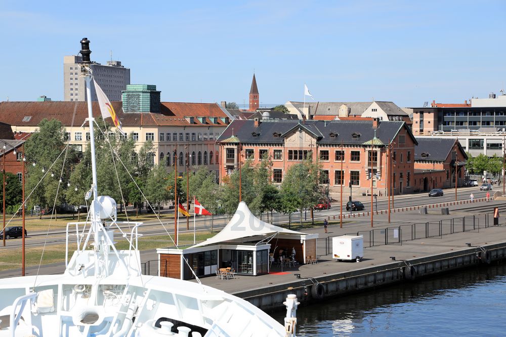 Ocean Majesty am Cruise Terminal in aalborg, Dänemark